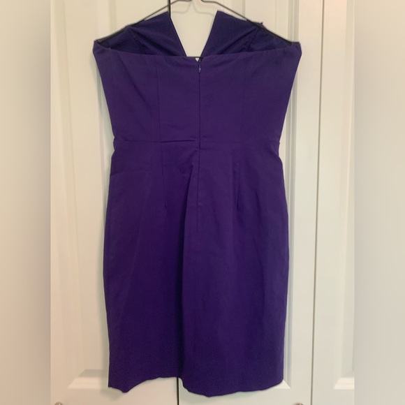 Guess purple strapless mini dress size US4 - Picture 5 of 9